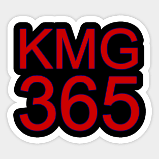 KMG 365 (Original In Red) Sticker